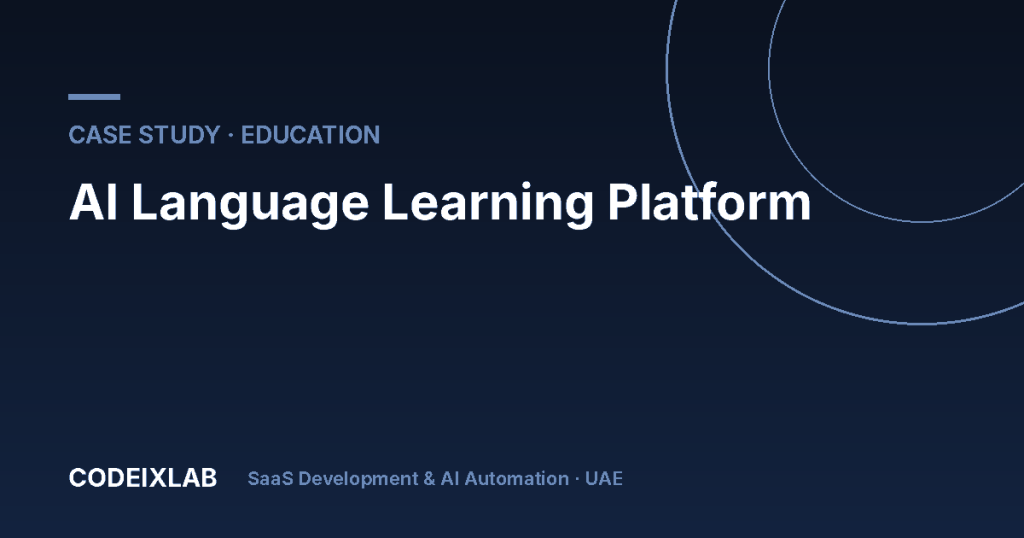 AI Language Learning Platform – CodeixLab