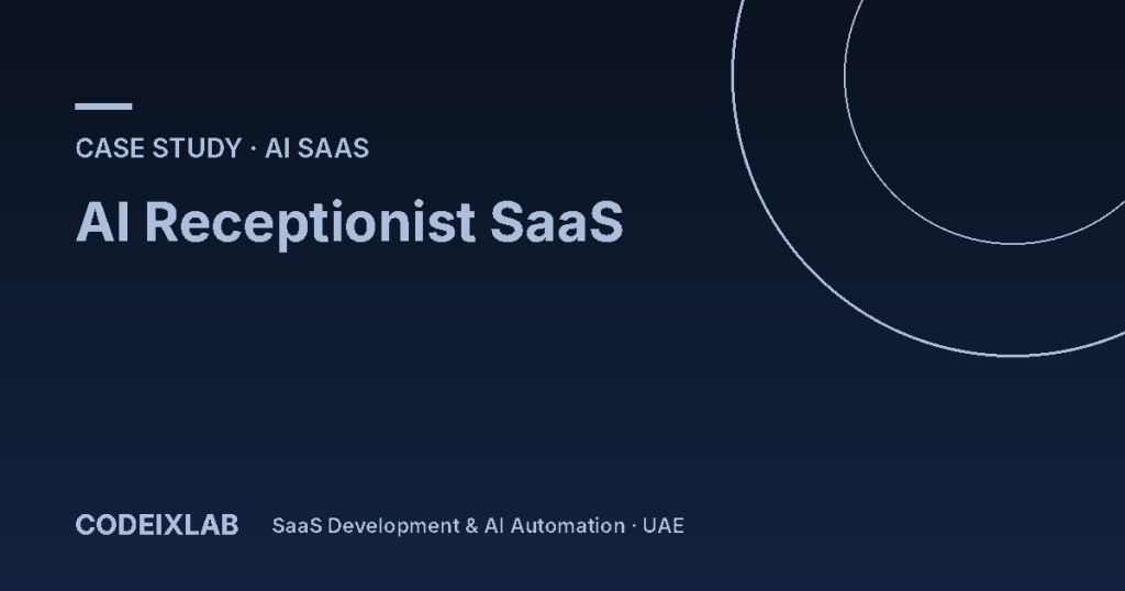 AI Receptionist SaaS – CodeixLab
