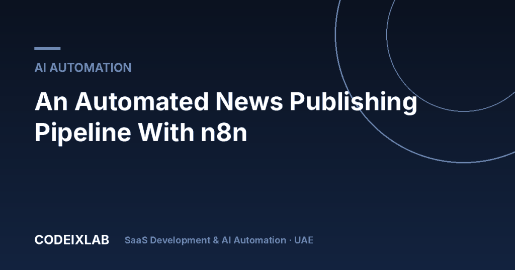 An Automated News Publishing Pipeline With n8n – CodeixLab