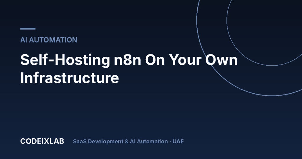 Self-Hosting n8n On Your Own Infrastructure – CodeixLab